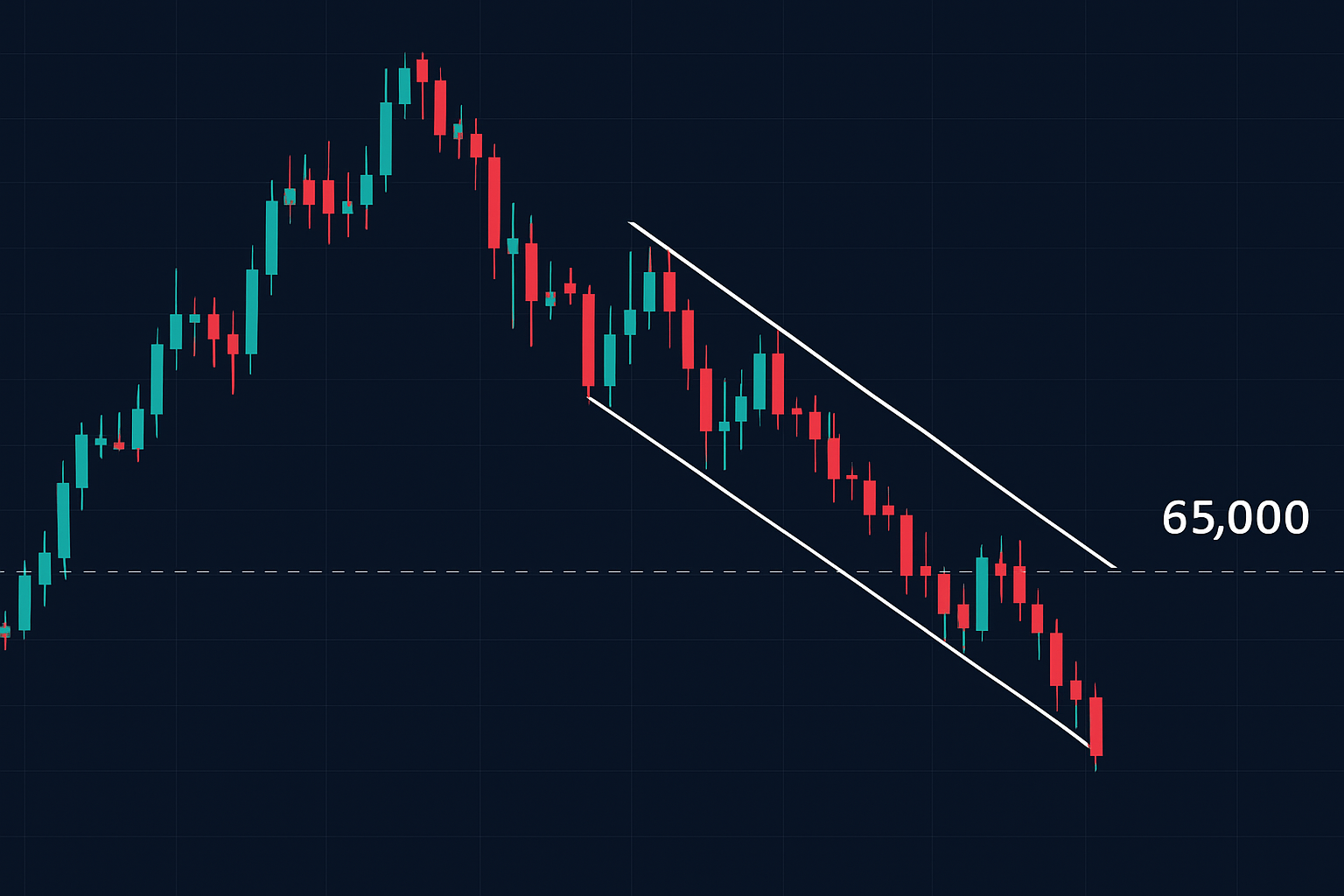 Bitcoin: Bear-Flag warnt – droht Rückfall auf 65.000?