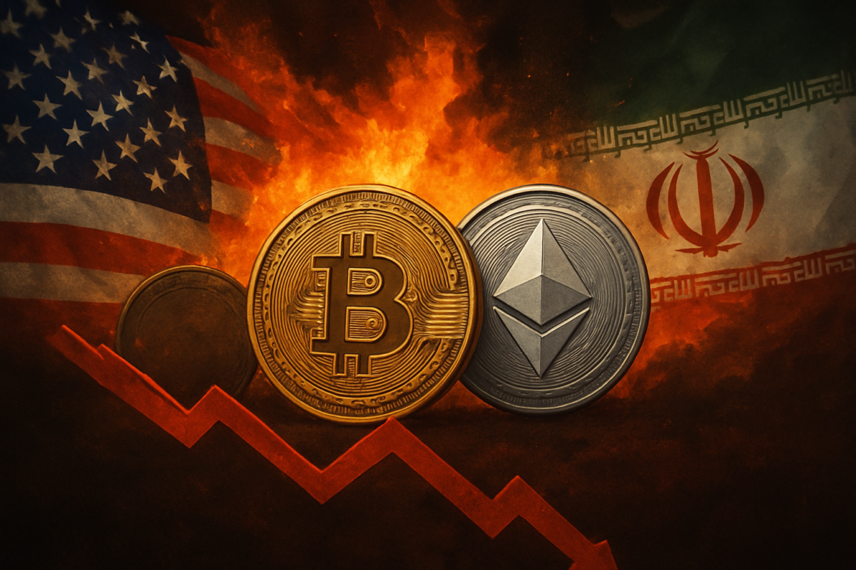 US-Iran-Krieg drückt Bitcoin & Ethereum: Kursrutsch droht